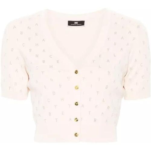 Sweater With Rhinestones - Größe 42 - Elisabetta Franchi - Modalova