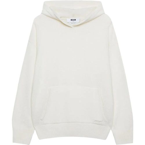 Embroidered-Logo Sweatshirt - Größe L - weiß - MSGM - Modalova