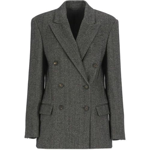 Wool Double-Breasted Jacket - Größe 40 - BRUNELLO CUCINELLI - Modalova