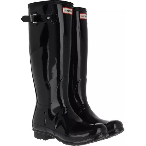 Boots & Stiefeletten - Womens Original Tall Gloss Boot Black - Gr. 37 (EU) - in - für Damen - Hunter - Modalova