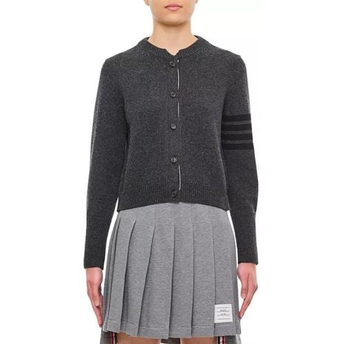 Merino Wool Raven Icon Jersey Intasia Crew Neck Ca - Größe 40 - Thom Browne - Modalova