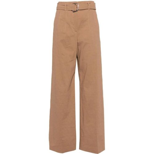 Sand Brown Palazzo Trousers - Größe 40 - braun - Boss - Modalova