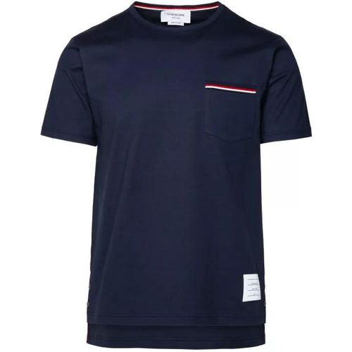 Navy Cotton T-Shirt - Größe 1 - blue - Thom Browne - Modalova