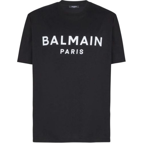 T-Shirts And Polos Noir Blanc - Größe L - Balmain - Modalova