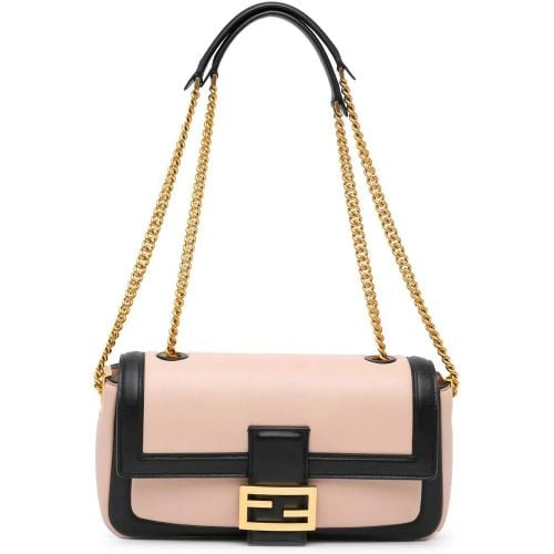 Shopper - Bicolor Leather Chain Midi Baguette - Gr. unisize - in Gold - für Damen - Fendi - Modalova