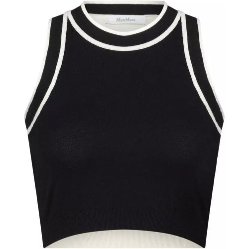 Zweifarbiges Crop-Top Ruggero - Größe M - black - Max Mara - Modalova