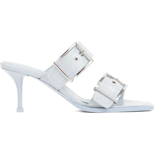 Sandalen - Spring Blue Leather Sandals - Gr. 38 (EU) - in - für Damen - alexander mcqueen - Modalova