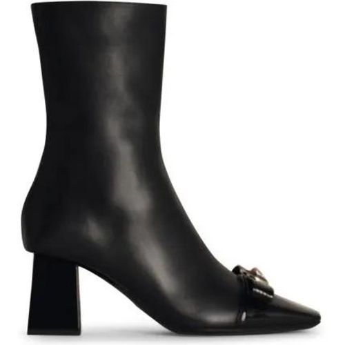 Boots & Stiefeletten - Black Leather Ankle Boots - Gr. 38 (EU) - in - für Damen - Versace - Modalova