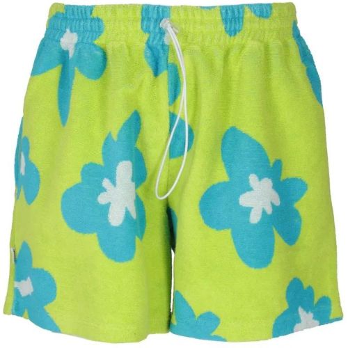 Green Acid Cotton Terry Shorts - Größe L - Bonsai - Modalova