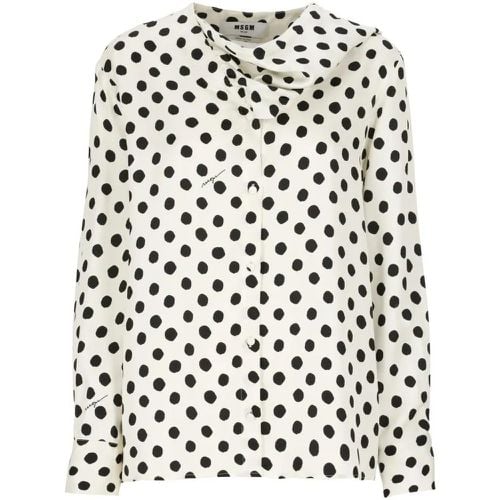 Viscose Shirt - Größe 40 - MSGM - Modalova