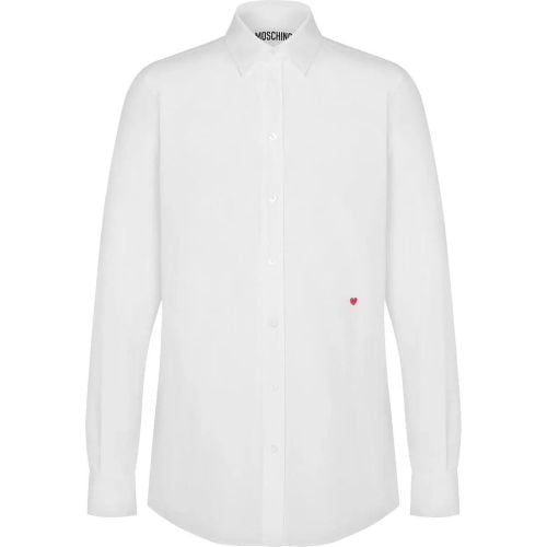 Couture Cotton Little Heart Shirt - Größe 40 - Moschino - Modalova