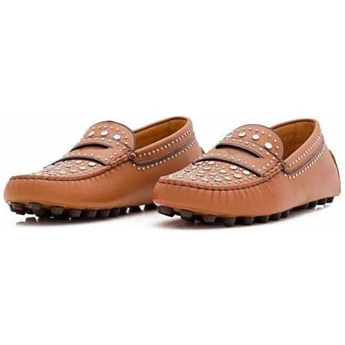 Loafer - Studs Brown Flat Shoes - Gr. 36 (EU) - in - für Damen - TOD'S - Modalova