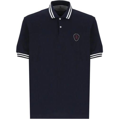 Cotton Polo Shirt With Logo - Größe L - BRUNELLO CUCINELLI - Modalova