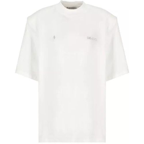White Cotton T-Shirt - Größe 42 - white - The Attico - Modalova