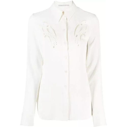 Beige Petal Crochet Shirt - Größe 40 - white - Stella Mccartney - Modalova