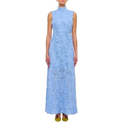 D Flower Mesh Maxi Dress - Größe 38 - Rotate - Modalova