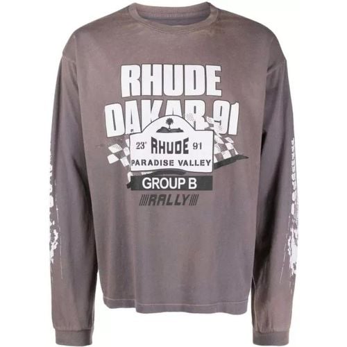 Dakar 91 Long-Sleeve T-Shirt - Größe M - Rhude - Modalova