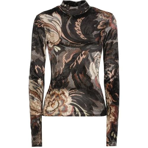 Chenille Sweater With Print - Größe 42 - ETRO - Modalova