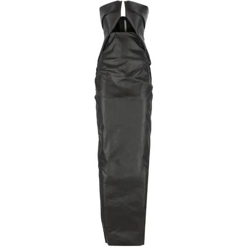 Black Cotton Dress - Größe 40 - schwarz - Rick Owens - Modalova