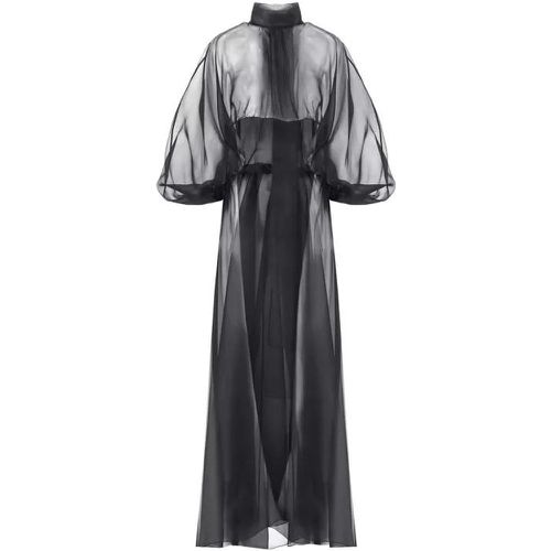 Black Silk Dress - Größe 40 - black - alberta ferretti - Modalova