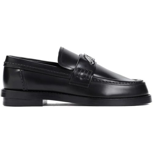 Loafer - Black Brushed Leather Loafers - Gr. 36 (EU) - in - für Damen - alexander mcqueen - Modalova