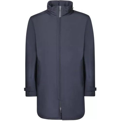 Removable Hood Jacket Laminar - Größe 46 - blue - Herno - Modalova