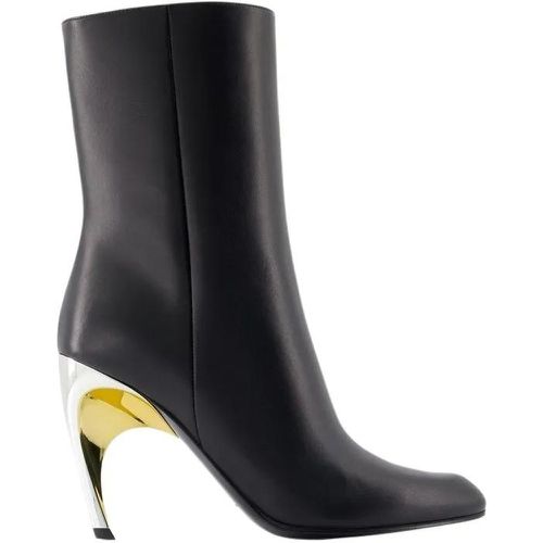 Boots & Stiefeletten - Seal Ankle Boots - Calfskin - Black - Gr. 36 (EU) - in - für Damen - alexander mcqueen - Modalova