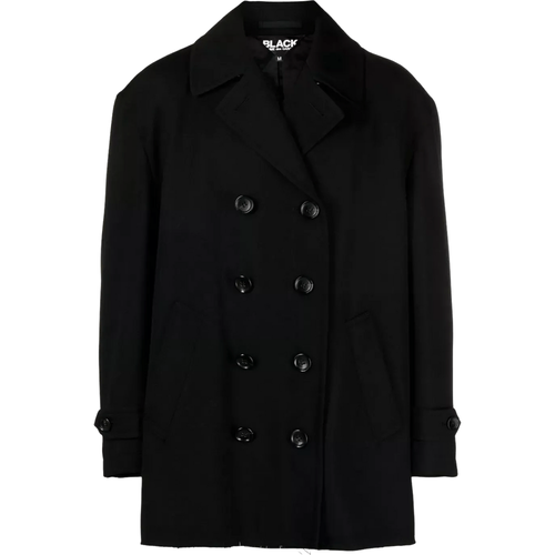 Zweireihiger Mantel - Größe L - black - Comme des Garcons - Modalova