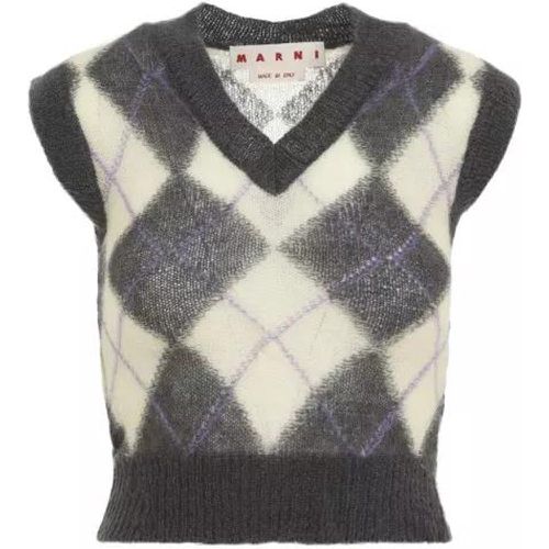 V-Neck Pullover - Größe 38 - gray - Marni - Modalova