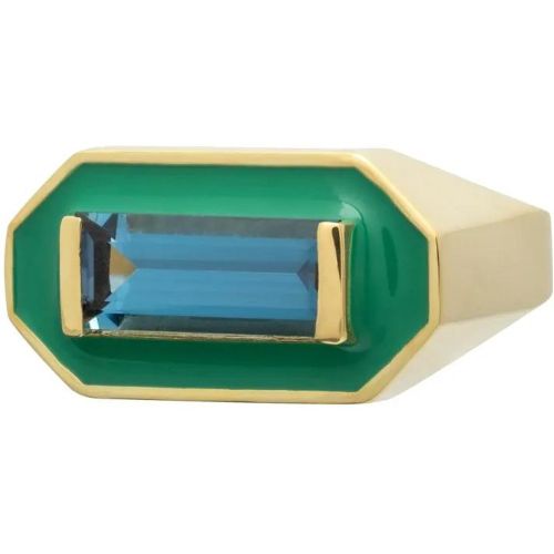 Ring - Deco Maxi Baguette Topaz Ring - Gr. 13 - in - für Damen - Aliita - Modalova