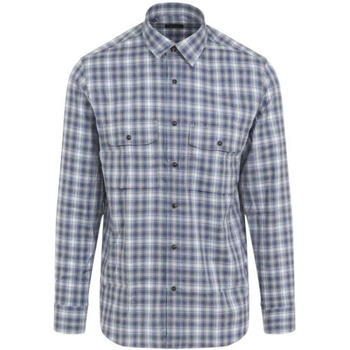 Blue Cotton Shirt - Größe XL - Brioni - Modalova