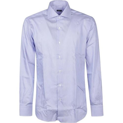 Long Sleeve Neck Shirt White - Größe 40 - Barba Napoli - Modalova