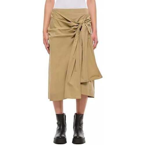 Cotton Skirt W/ Knot - Größe 42 - Bottega Veneta - Modalova