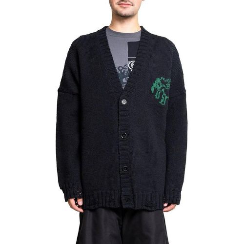 LOST MY PET CARDIGAN BLACK W GREEN PRINT - Größe S - MM6 Maison Margiela - Modalova