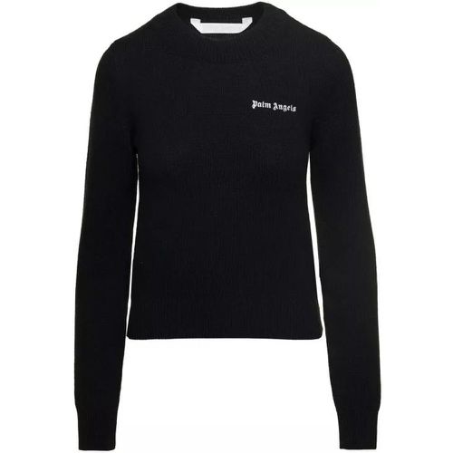 Classic Logo Sweater - Größe L - black - Palm Angels - Modalova