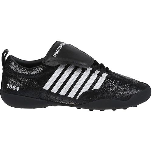 Low-Top Sneaker - Soccer Lace-up Low Top Sneakers Black - Gr. 40 (EU) - in - für Damen - Dsquared2 - Modalova