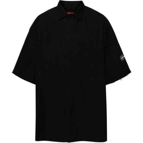 Black Cotton Classic Collar Shirt - Größe L - schwarz - 032c - Modalova