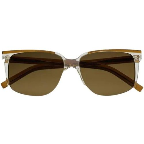 Sonnenbrillen - Sl 599 Sunglasses With Engraved Temples - Gr. unisize - in Schwarz - für Damen - Saint Laurent - Modalova