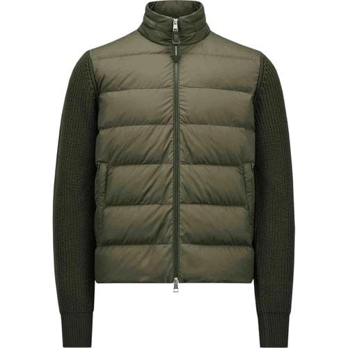 Wool Quilted Cardigan - Größe M - Moncler - Modalova