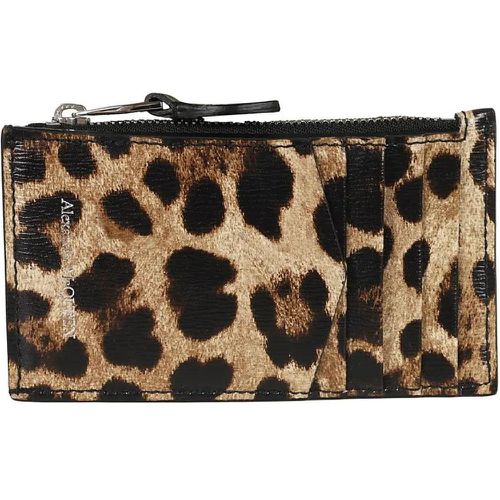 Portemonnaie - All-Over Leopard Wallet - Gr. unisize - in - für Damen - alexander mcqueen - Modalova