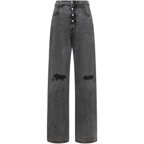 Black Cotton Jeans - Größe 25 - MM6 Maison Margiela - Modalova