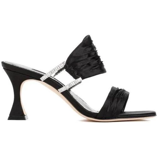 Sandalen & Sandaletten - Black Satin Chinap Sandal - Gr. 40 (EU) - in - für Damen - Manolo Blahnik - Modalova