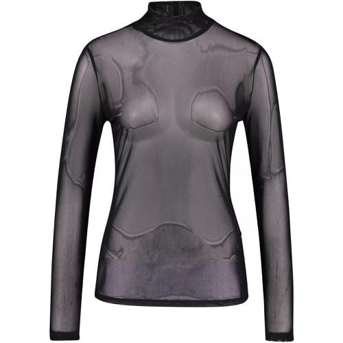 Transparentes Langarmshirt aus Mesh 47701858451802 - Größe 40 - Vera Mont - Modalova