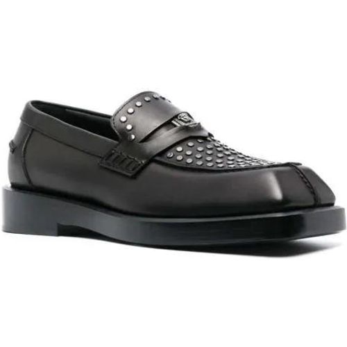 Loafers & Ballerinas - Square-Toe Studded Loafers - Gr. 42,5 (EU) - in - für Damen - Versace - Modalova