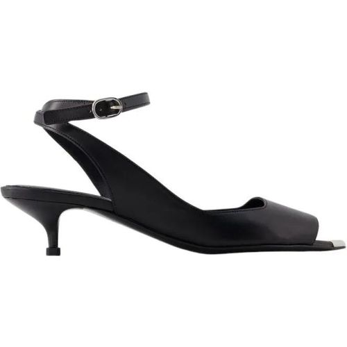 Sandalen - Punk Sandals - Leather - Black/Silver - Gr. 38 (EU) - in - für Damen - alexander mcqueen - Modalova