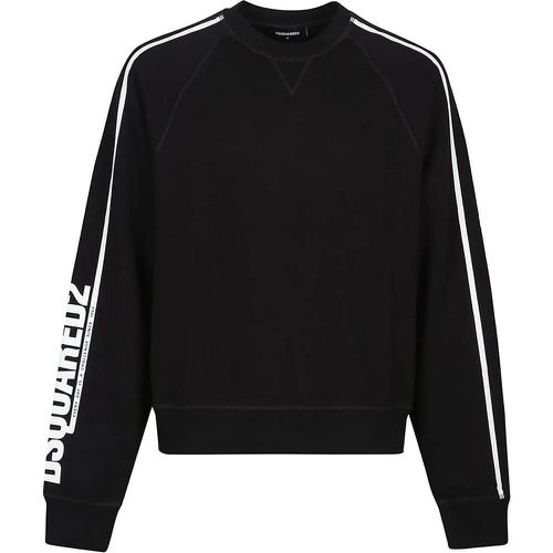 Cipro Raglan Fit Sweatshirt Black - Größe L - Dsquared2 - Modalova