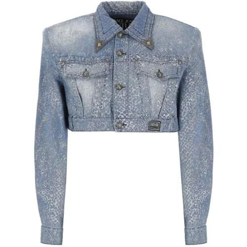 Cotton Jeans Jacket - Größe 40 - Versace Jeans Couture - Modalova