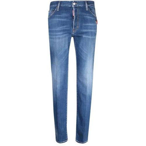 Slim Fit Cotton Jeans - Größe 44 - blue - Dsquared2 - Modalova
