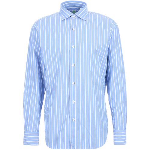 Milano Hemd Streifen - Größe 40 - blau - Finamore - Modalova