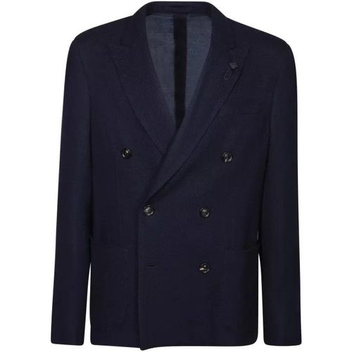 Wool-Blend Jacket - Größe 56 - blue - Lardini - Modalova